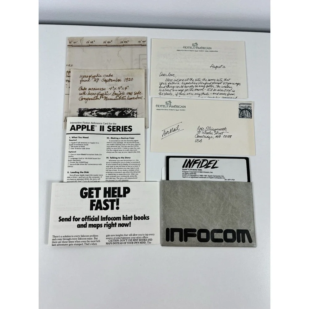 INFIDEL Infocom Apple II PC Vintage Computer Game 1984